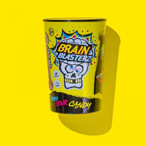 Brain Blasterz Ice Blasterz Super Sour Candy 48g - Sárga